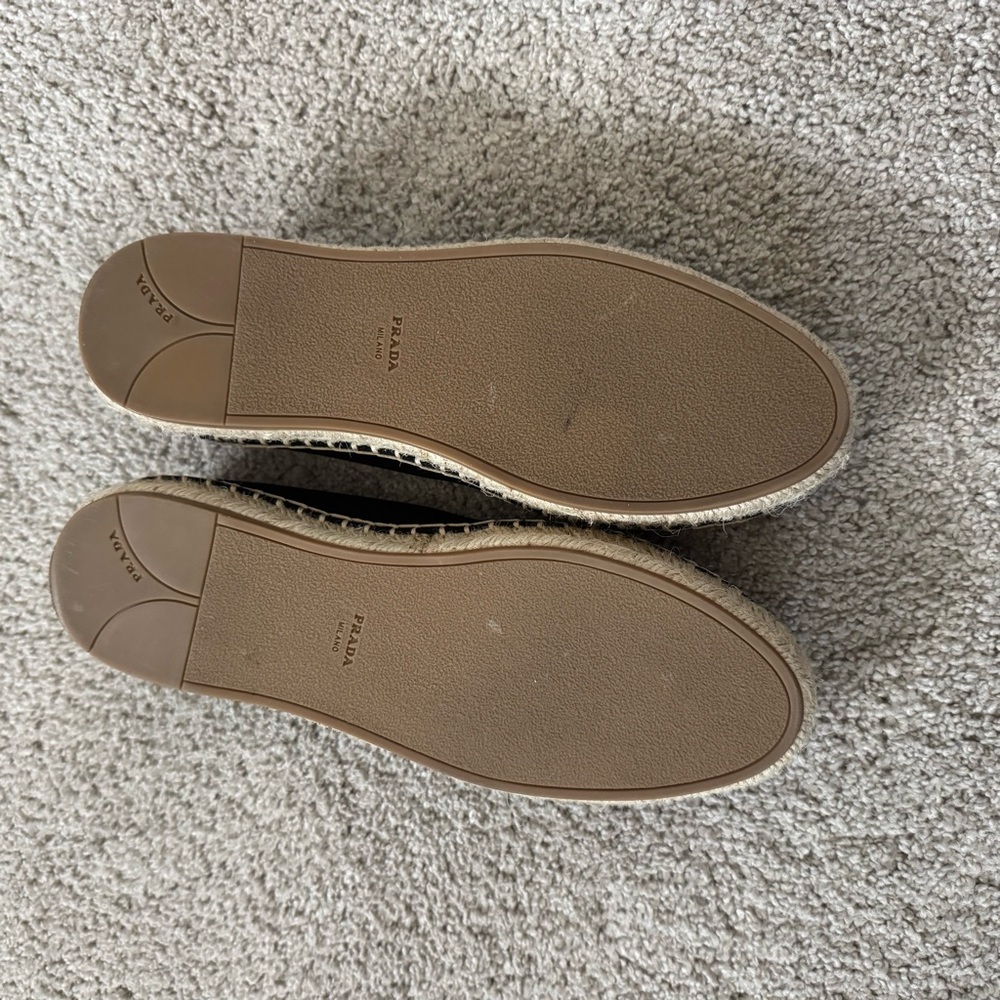 NWT Prada Black Canvas Mary Jane Espadrilles - Picture 8 of 11